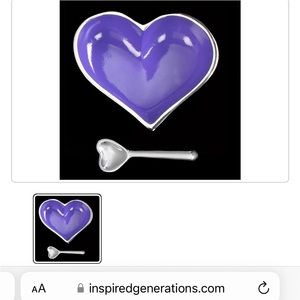 Inspired Generations Lil Purple Heart with Heart Spoon